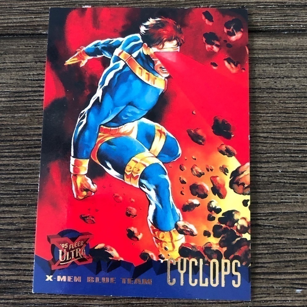 X-Men ’95 Fleer Ultra trading card: X-Men Blue Team: Cyclops #95